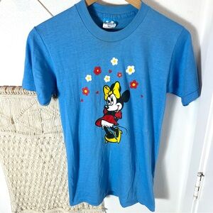 🌼 Vintage 80s Disney Disneyland Character Minnie Mouse Flower Power Daisy Small